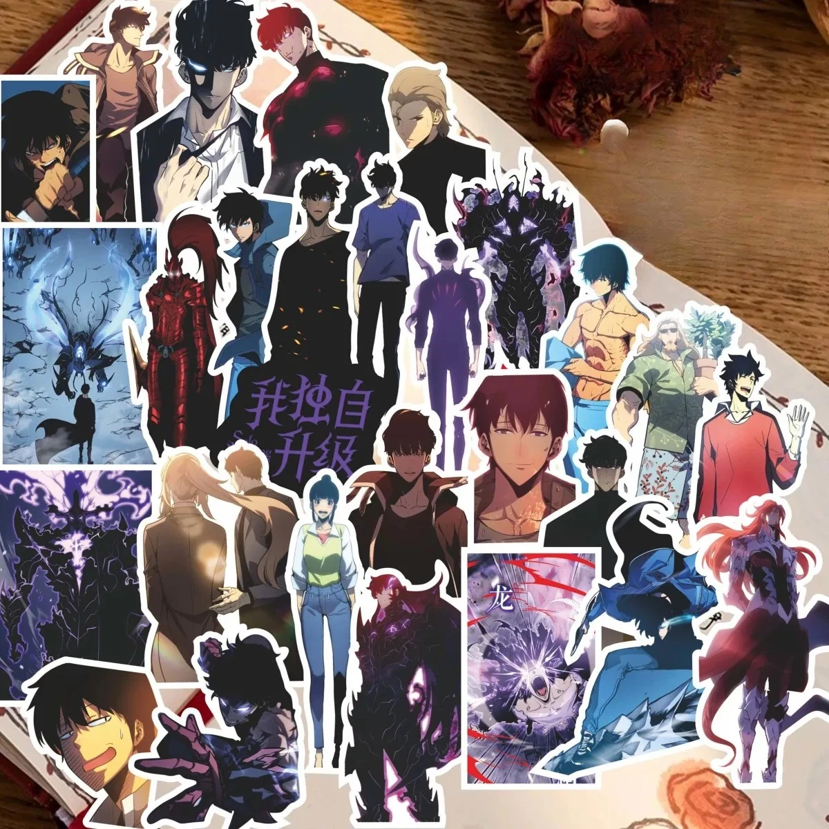 

Cool Anime Solo Leveling Stickers Cartoon Sealed Stickers Waterproof DIY Cutout Stationery Cute Stickers Fan Gifts