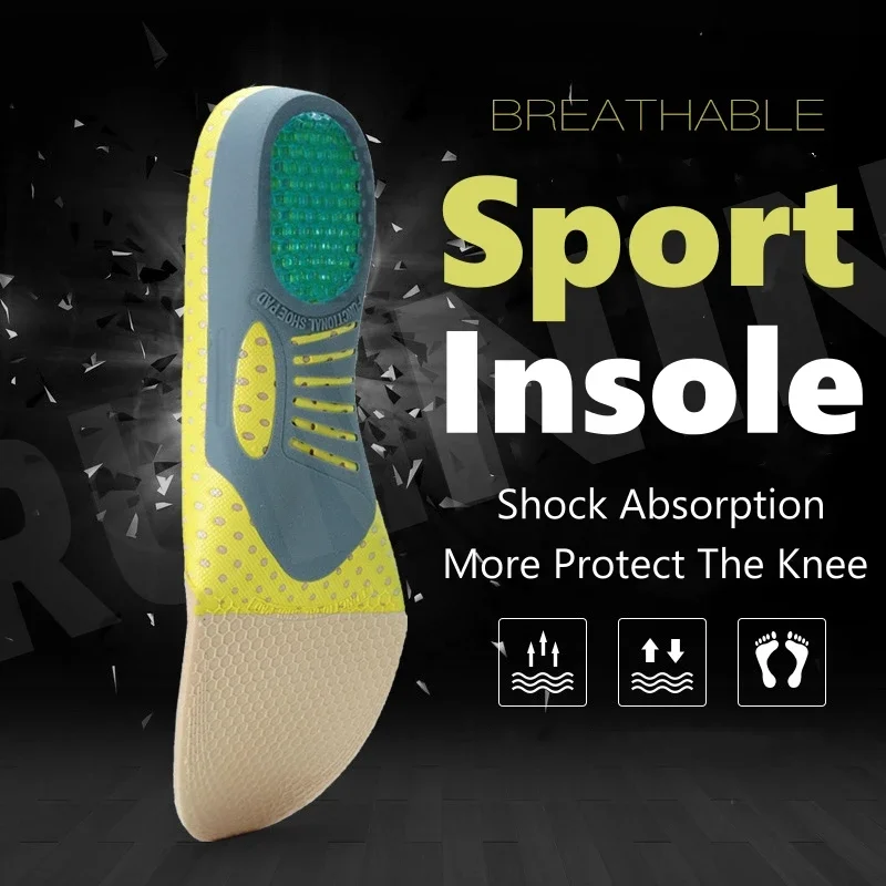 

Orthopedic Arch Support Shoe Insole Men Women Running Sports Cushion Shock Absorbion Breathable Inserts Height Increase Foot Pad