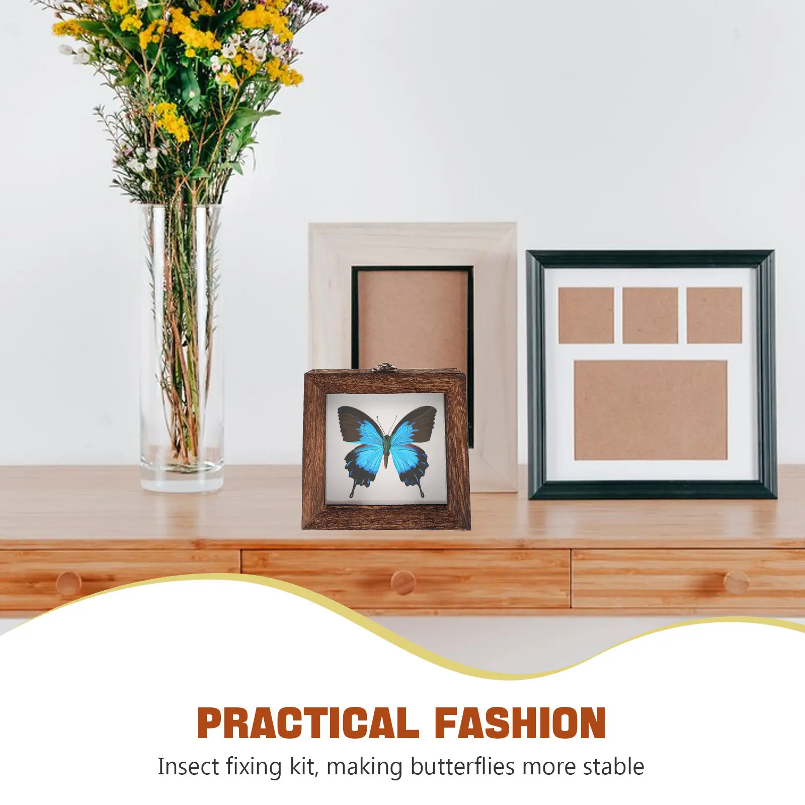 Wooden Jewelry Storage Box with Display Case for Organization and Holiday Decor