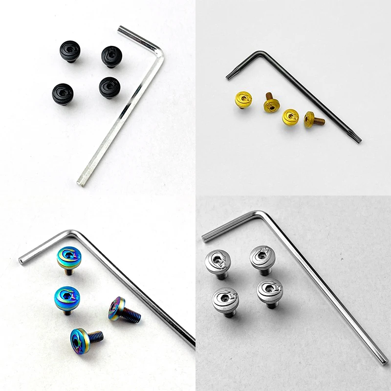 1 Set 4 Colori Grip Maniglia Viti con Chiave per Kublai Khan P4 1911 Modelli Protezione in Legno Fai da Te Creazione di Accessori di Riparazione Parte Chiodi