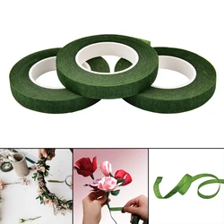 Cinta de Color verde para floristerÃa, cinta elÃĄstica resellable de 12mm de ancho para trabajos florales