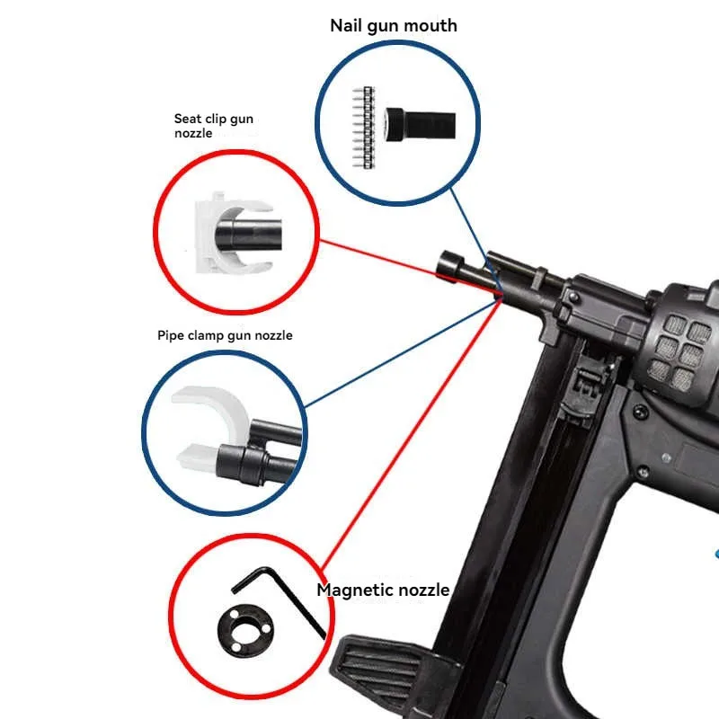 

GSR40 Electric Gas Stapler Muzzle Pneumatic Tool Parts Multifunctional Nail Gun Nozzle Muzzle Barrel Set