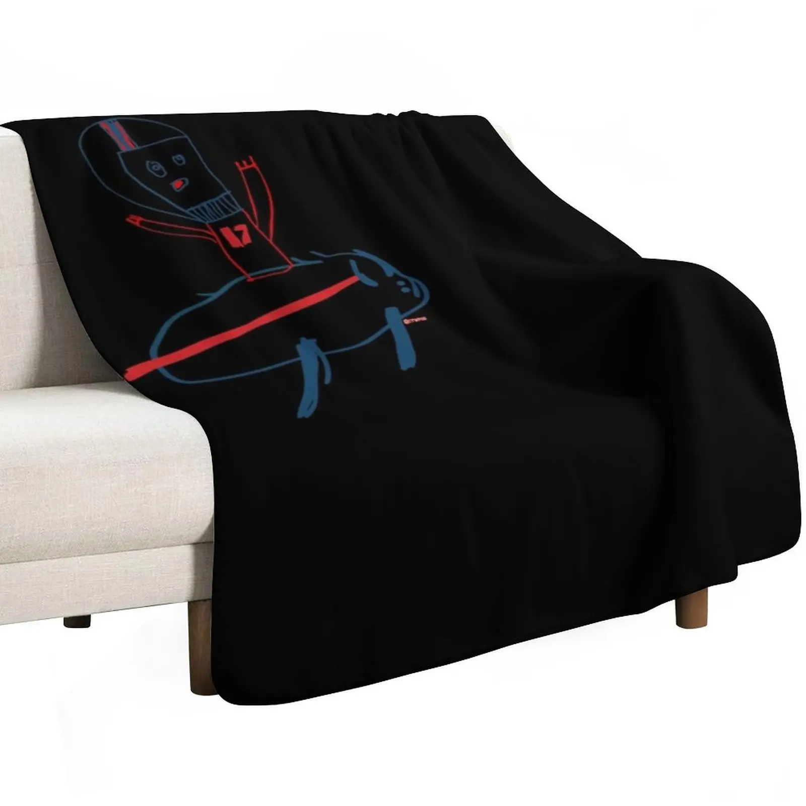 Josh Allen Riding a Buffalo Throw Blanket Warm Napping Blanket for Office Couch Bed