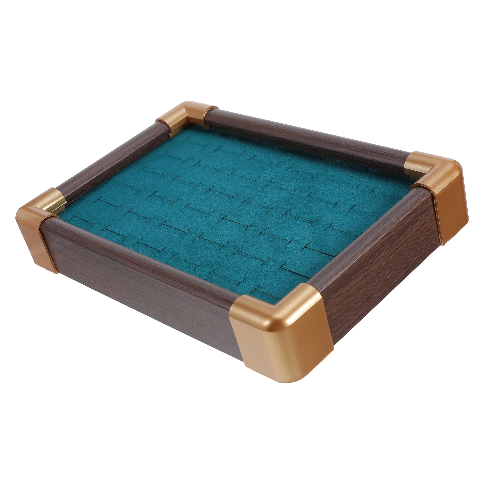 

Wood Ring Display Holder 36 Slot Jewelry Storage Tray Organizer Ring Stand Display Rack Countertop Retail Store Home Showcase