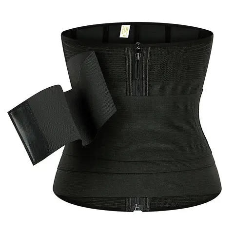 9 ossos de aço cintura trainer corpo shaper ajustável barriga controle snatch me up envoltório estiramento bandas magro corpo shaper feminino