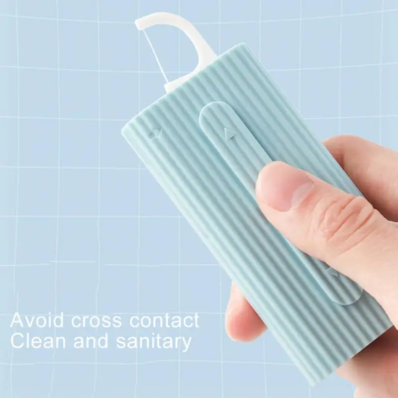 Floss Dispenser Portable Floss Storage Box Reusable Toothpicks Container Home Storage Boxes