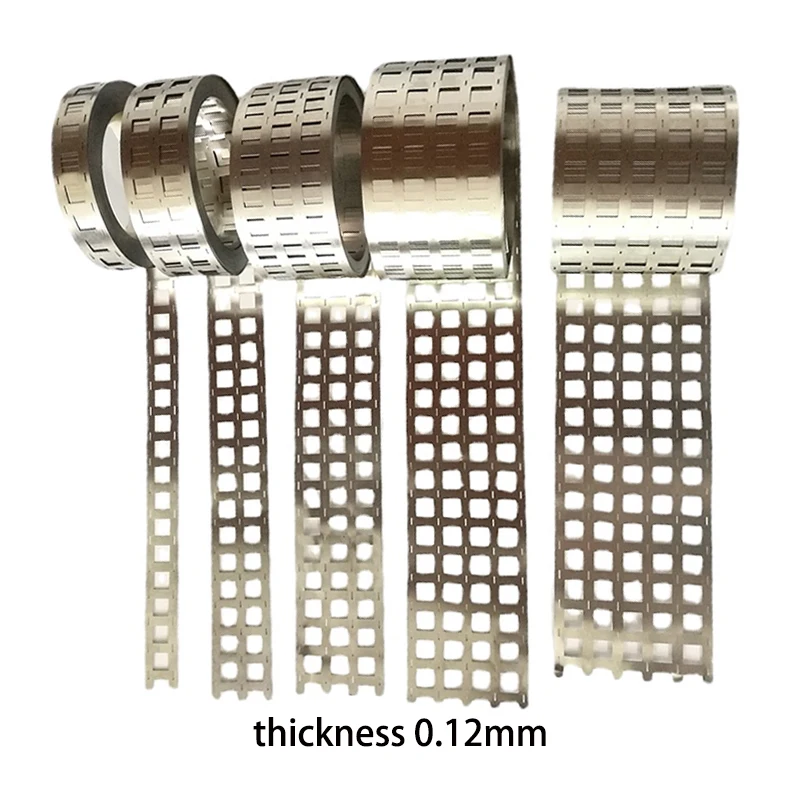 

1kg 2P 3P 4P 5P 6P 0.12mm thickness Nickel Sheet Nickel Plated Steel Strip 18650 Lithium Battery Spot Welding Connection Piece