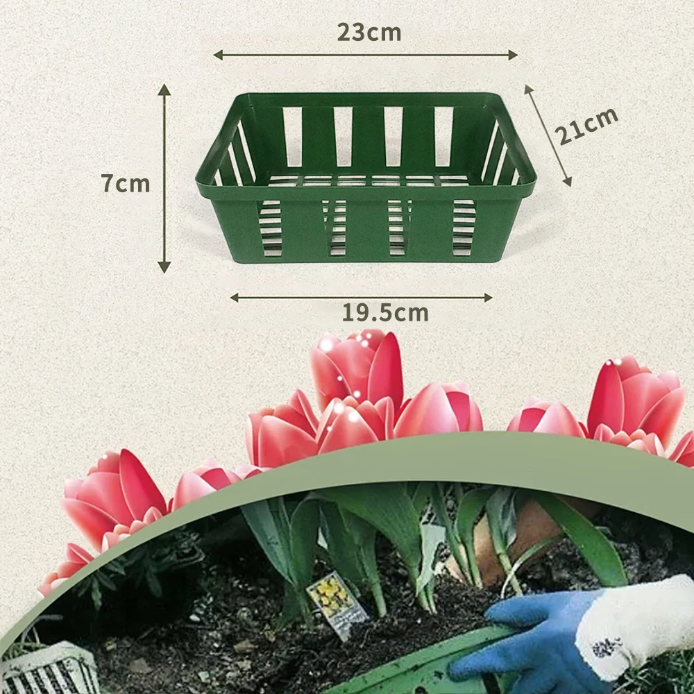 6pcs Plastic Mesh Pots Net Cloning Basket Hydroponic Aquarium Insert Plants Growth Flower Pot Tray Garden Supplies