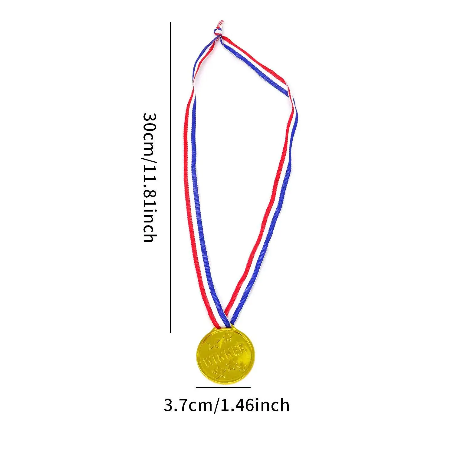 10Pcs Plastic Gold Winner Award Medals for Kids Birthday Party Favors Sports Game Prize Soccer Football Toys Pinata Filler Gifts