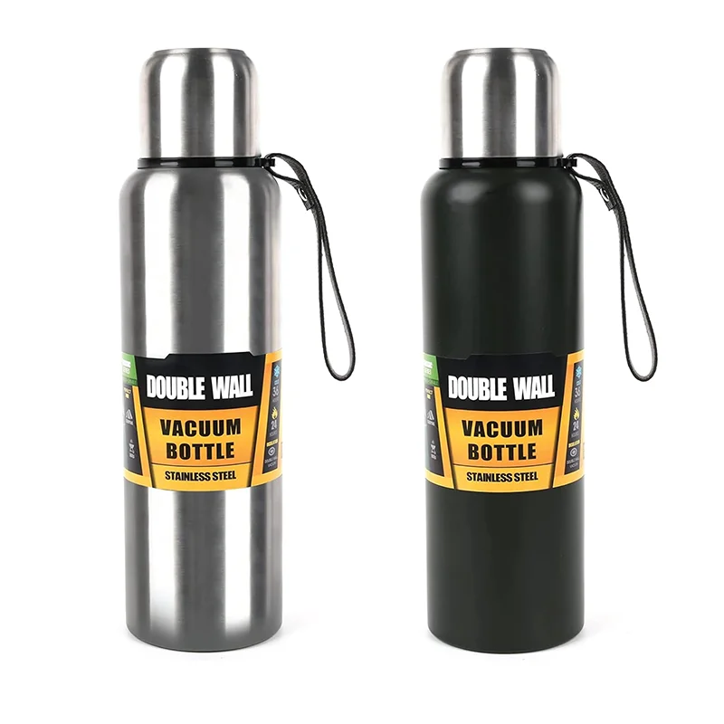 Vacuum Insulated Thermos Water Bottle Large Capacity 500/1000/1500ml Thermal Bottle 304 Stainless Steel Hot Cold Water Flask