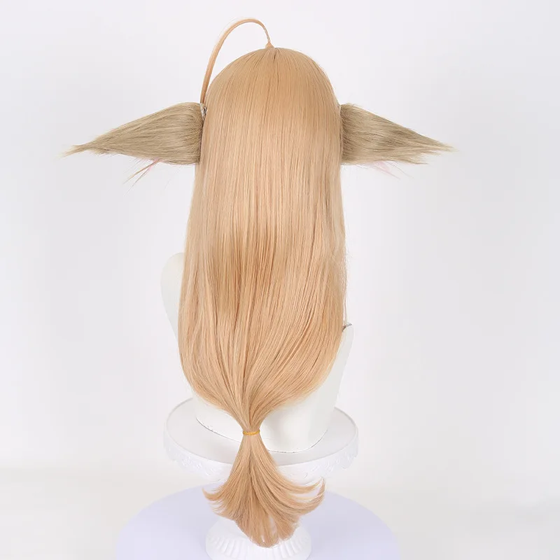 Tushan Susu Cosplay Perücke Fox Spirit Matchmaker Realistische Kopfhaut Orange-rote Farbe inklusive Ohren