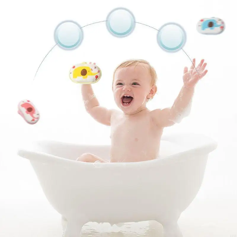 

E06F Infant Towel Shower Soft Sponge Cleaning Tool Baby Child Rubbing Body Wash Brush Bath Accessories