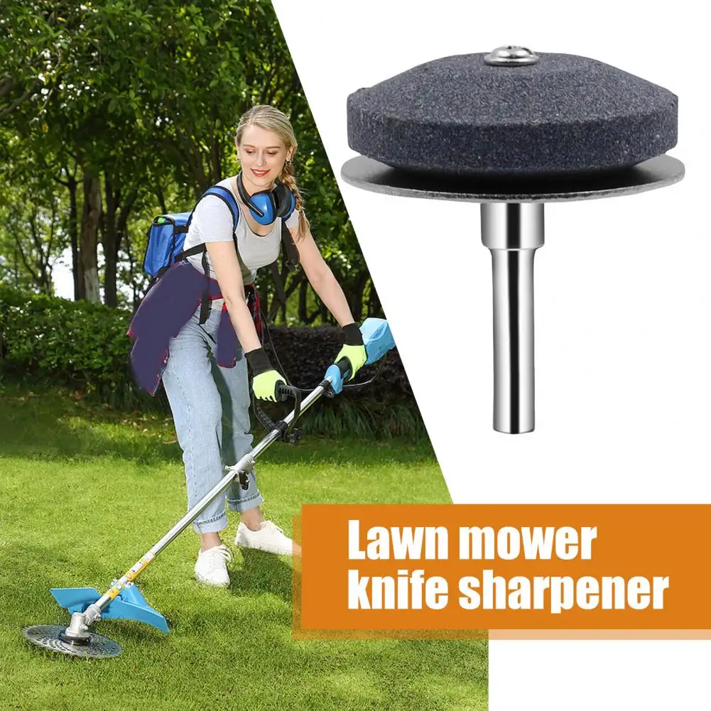 Electric Drill Blade Sharpener Attachment Lawn Tractor Blade Sharpener Universal Lawn Mower Blade for Garden for Electric