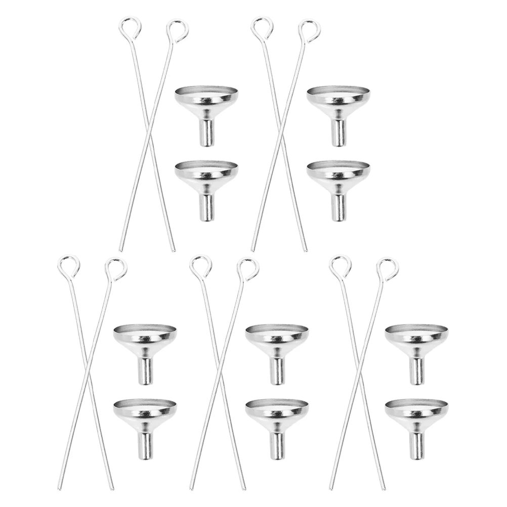 

Mini Funnel Filling Kit Stainless Steel Jewelry Flask Essential Oil Funnels Refill Pet Ashes Pendant Necklace