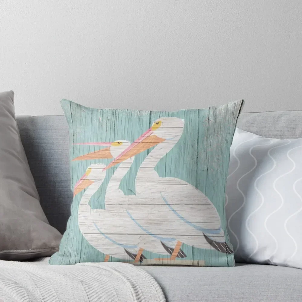 

Pelican Wood Throw Pillow Christmas Covers For Cushions Pillow Cases Decorative pillow pillowcase Pillows Aesthetic