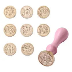 26 Letter A - Z Retro Wax Seal Stamp Alphabet European Letter Retro Copper Stamp Head Replace Name Envelope Decor Craft
