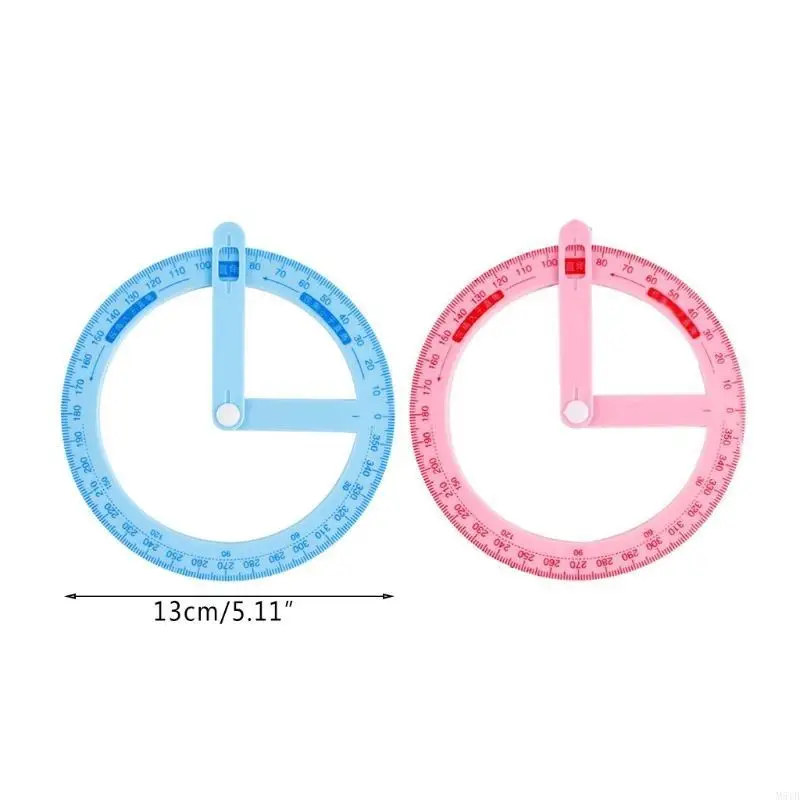 Goniasmomètre M5TB Goniasmomètre Rotation Rotation Rotor Ruler Plastique pour garçons Girls Étudiant
