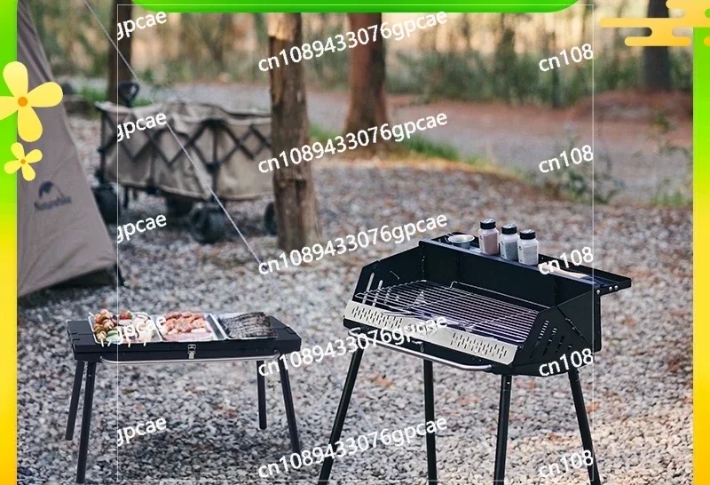 Ink Cigarette Vertical Barbecue Grill Camping Barbecue Grill Outdoor Household Folding Portable Charcoal Skewers Barbecue Stove