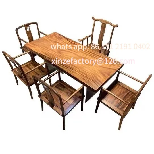 لوح كبير من خشب الجوز الصلب الأمريكي الجنوبي قابل للتخصيص، لوح كامل، طاولة شاي حديثة، طاولة شاي، مكتب مكتب