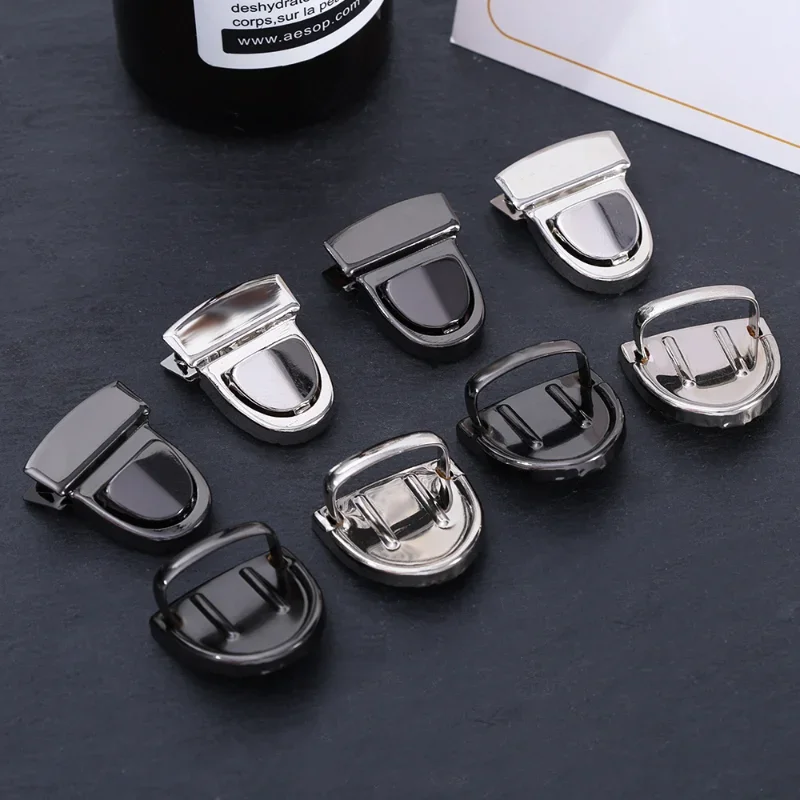 10pcs Fashion Handbag  Clasp Turn Lock Twist for Women Purse Luggage Hardware Closure Bag DIY Parts Accessories