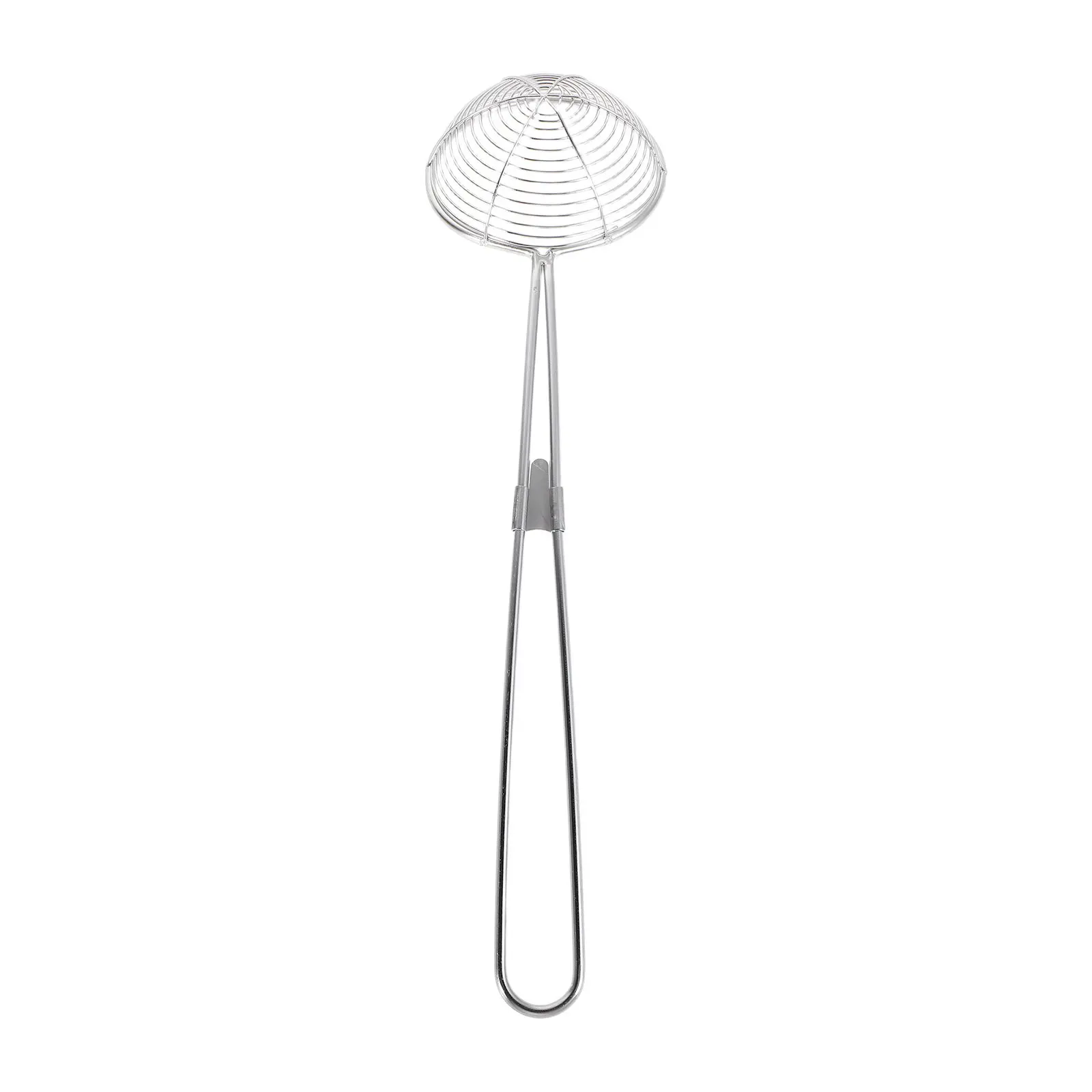 Heavy Duty Stainless Steel Mesh Strainer Ladle for Bubble Tea Pearls Slotted Serving Spoon Kitchen Utensil Colander Spoon