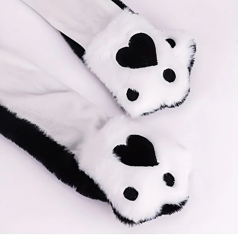 Anime-Themed Knit Fabric Penguin Hat w/ Ear Lift and Jump Function, Cute Plush Breathable Comfort Design, Fun Gift for All Ages