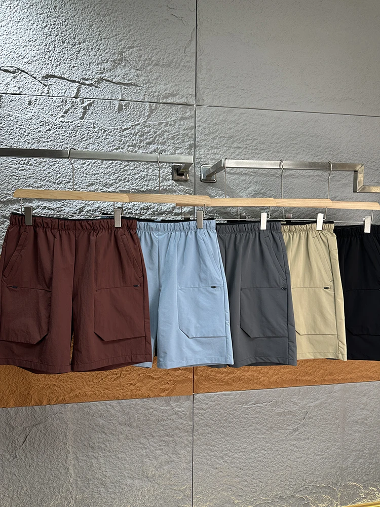 

Ultra-Light Tech Fabric Men's Color Breathable Elastic Waist Casual Five-Quarter orts Youthful Vitali Sle Summer ...