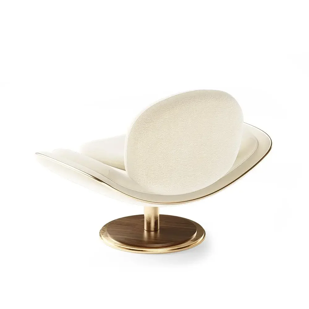 

For Luxury White Elegant Living Room Lounge Chairs Comfortable Single Sofa Set for Home Hotel Cafe Shop Bar