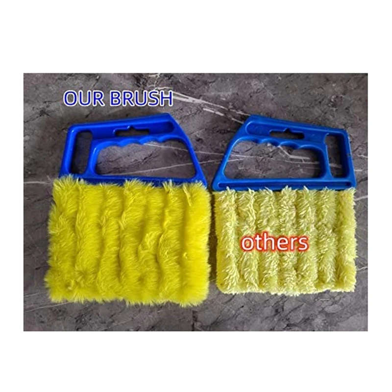 4 pz palmare Blind Cleaner otturatore spazzola per tende rimozione polvere per aria condizionata/sfiato auto/ventola/persiane