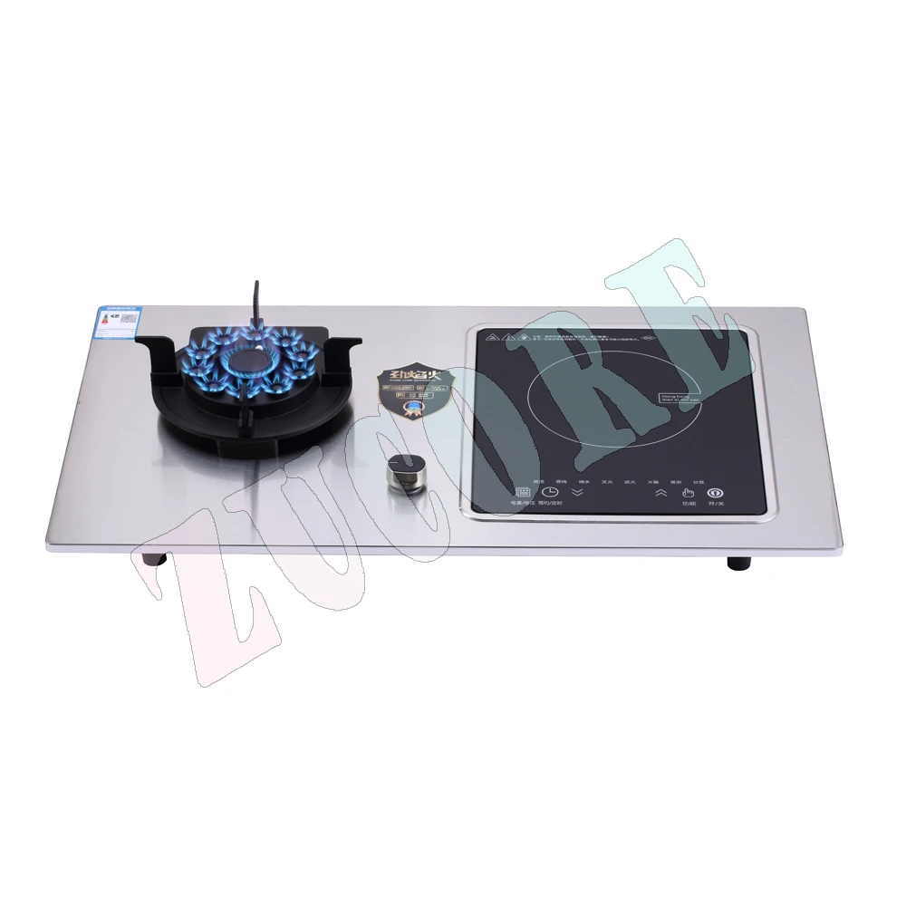 Flip-type Gas Burner Induction Cooker Radiant-cooker Embedded Cooktop Timing Energy-saving Dual-purpose Kitchen Fierce Stove
