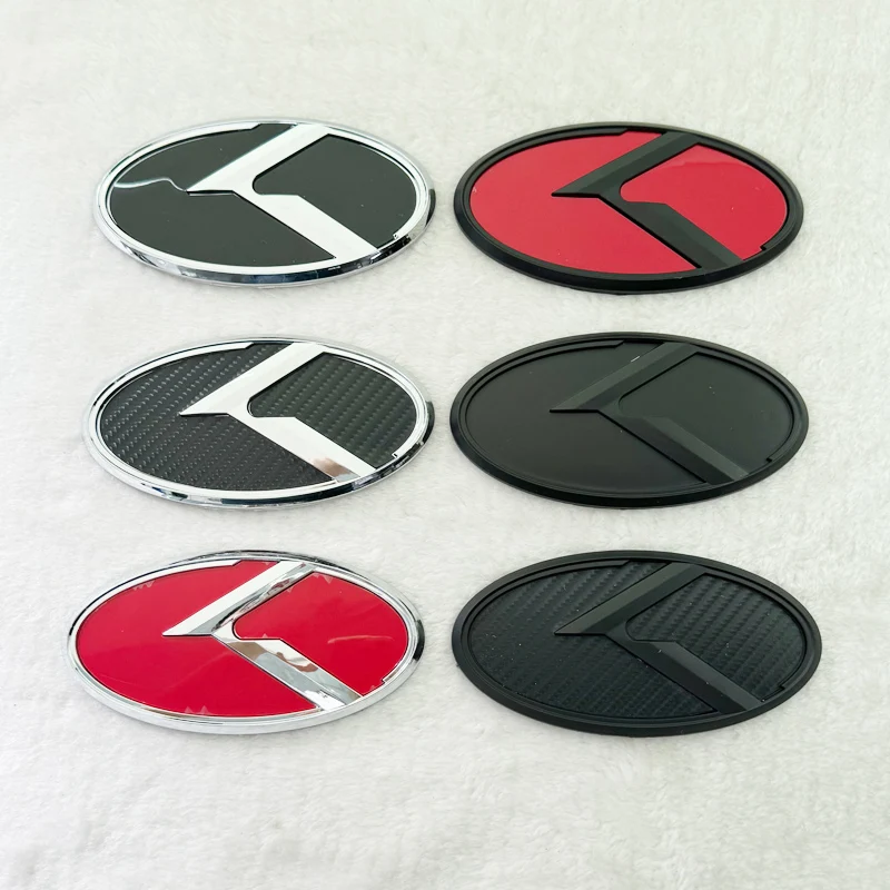 1 Uds x 3D ABS K Logo capó delantero del coche maletero trasero Logo emblema insignia pegatinas para Kia Sportage Sorento Optima