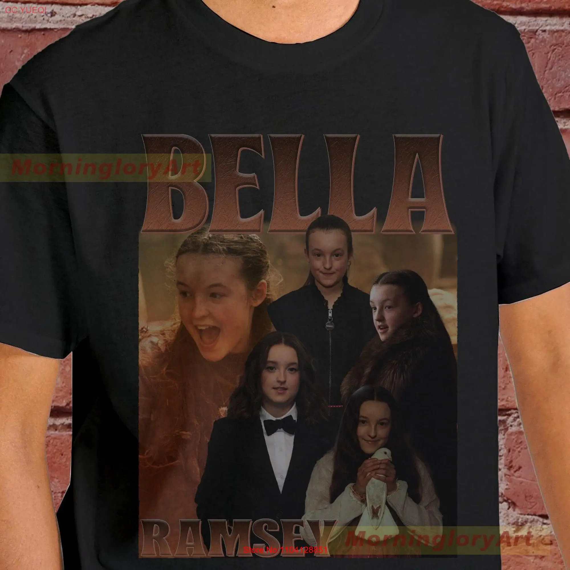 

Женская футболка Bella Ramsey, свитер с длинным или коротким рукавом, хлопковая одежда