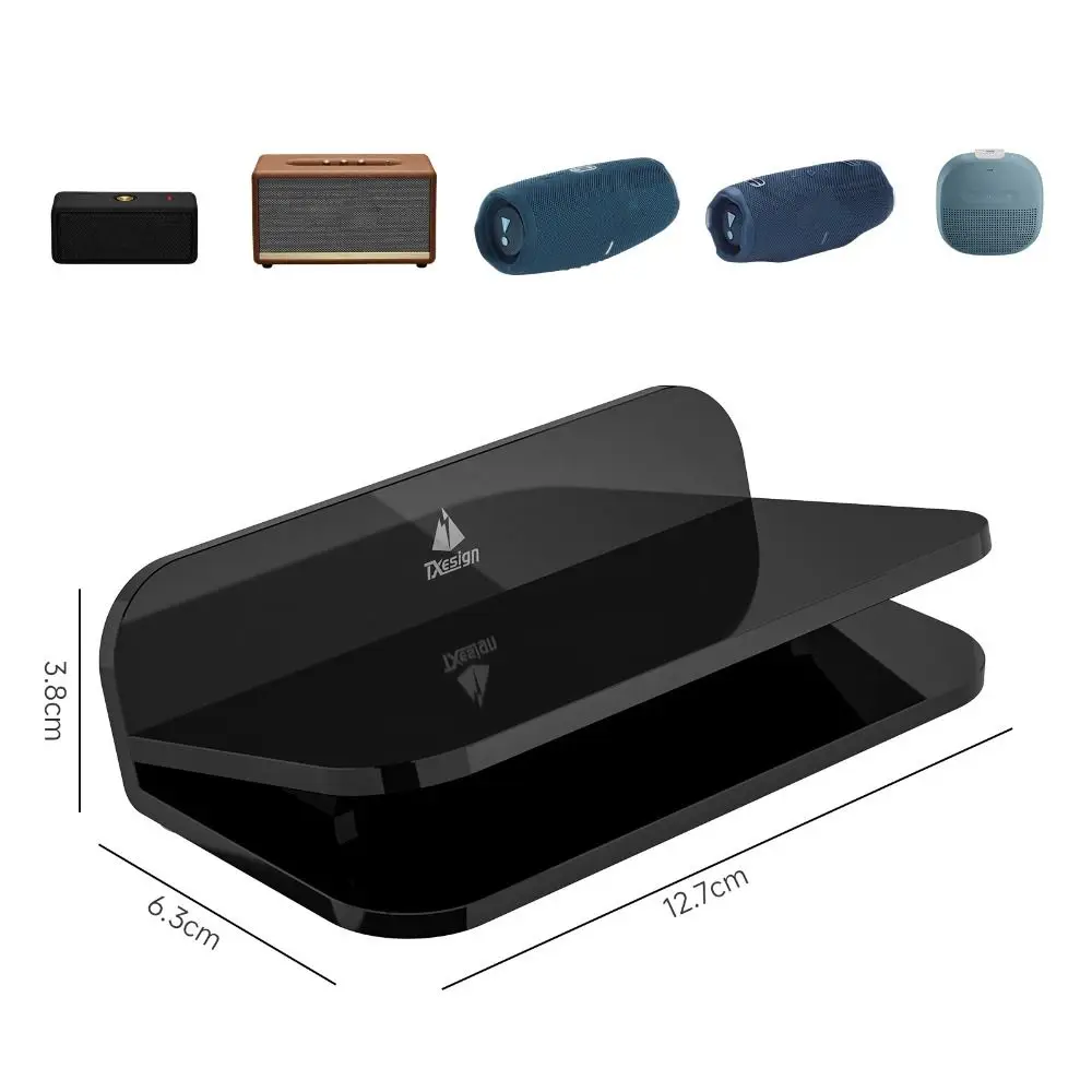 Inclined Design Speaker Desktop Stand Enhance Spatial Sound Effects Stable Desktop Sound Stand Base for Bose/JBL/Marshall