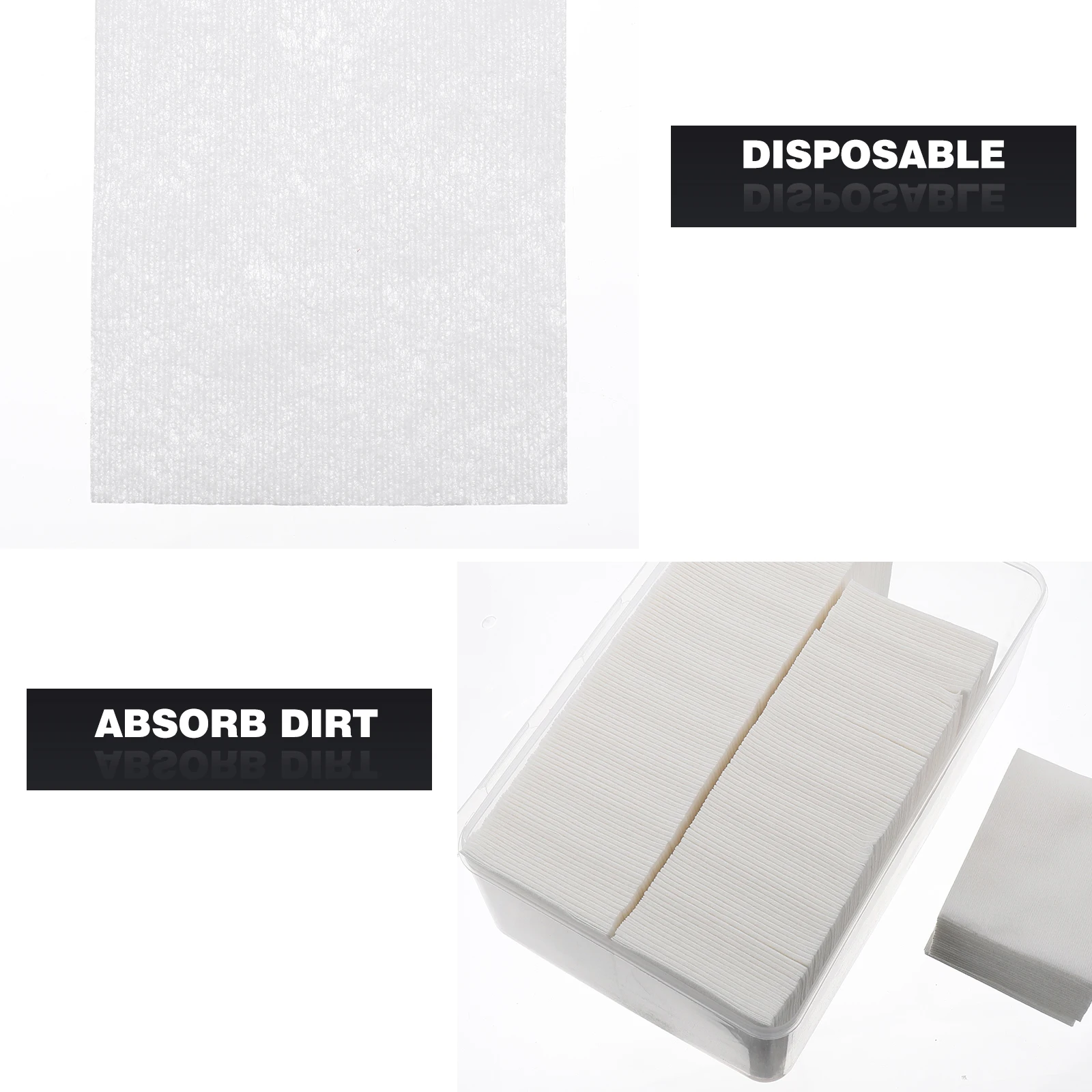 

2000pcs Non Woven Fabric Cotton Makeup Cleansing Pads Disposable Face Pads Facial Cleaning Tool Eye Remover Wipes Polishing