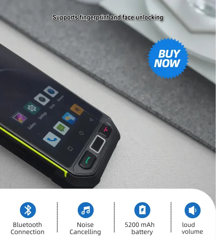RunGee Zello walkie-talkie phone Rugged Ex-Proof Phone4G for Oil, Gas Detachable Battery 5200mAh, 4.7