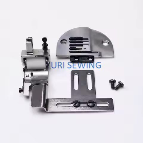 Roller presser foot with wheel and flange for lockstitch for thick material electric industrial sewing machine parts