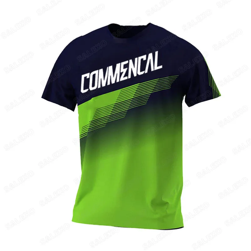 2022 Commencal Motocross Cycling Jersey Men\'s Racing Long Sleeve Shirt Motocross Cycling Off Road Dirt Bike Riding MTB DH