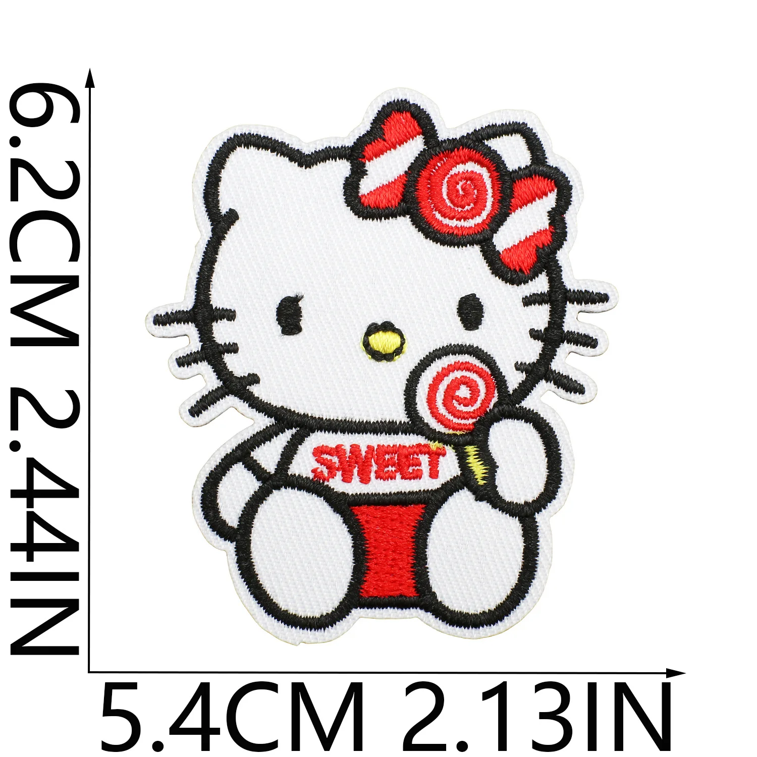 Sanrio Anime HelloKitty pegatinas de ropa bordadas para niños pegatinas de parche decoración DIY decoración de ropa de ordenador