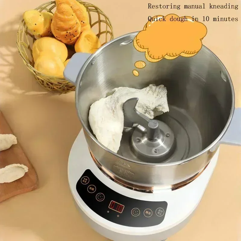 Stainless steel Dough mixer - Electric/automatic. Flour leavening. Food mixer/hand mixer electric/blenders electric blender.