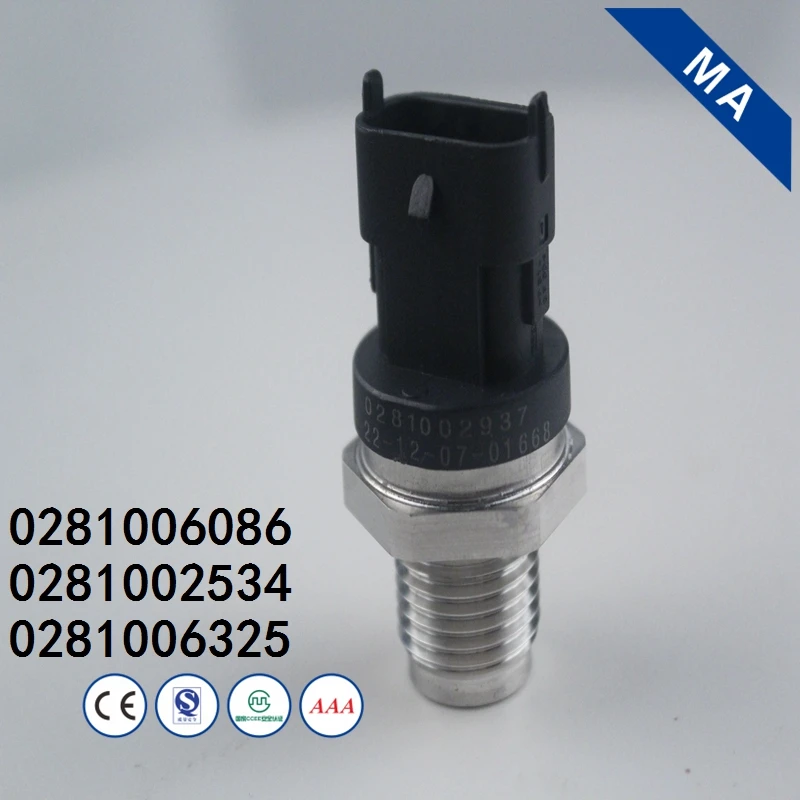 

0281006325 Высокое качество 0281002534 0281006086 Датчик давления в топливной рампе для Bosch KIA Sorento Mitsubishi
