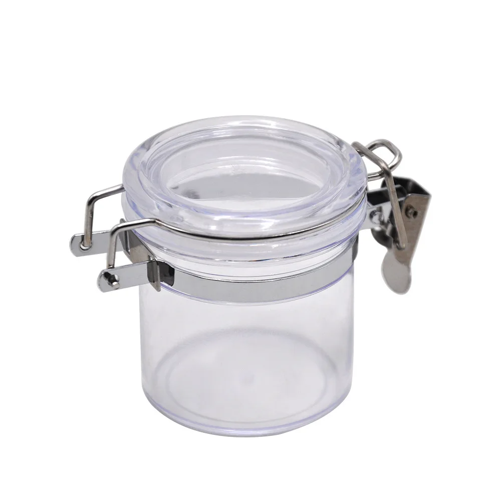 Airtight Smell Proof Stash Jar with Clamping Lid for Tobacco Accessory Storage Container-0.03bal/140ml