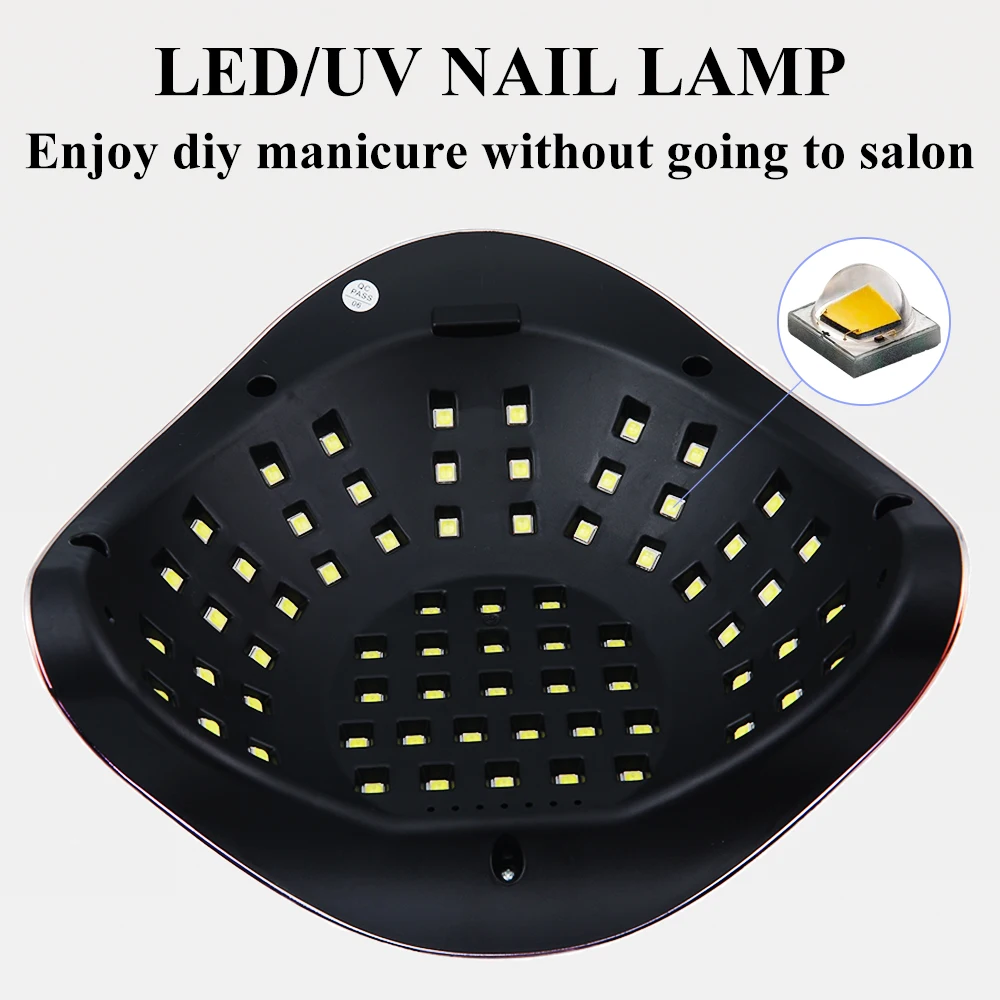 66 LEDs Professional UV LED Nail Lamp for Nails Gel Polish Fast Curing Dryer Drying Light Lamps with 4 Timer Setting