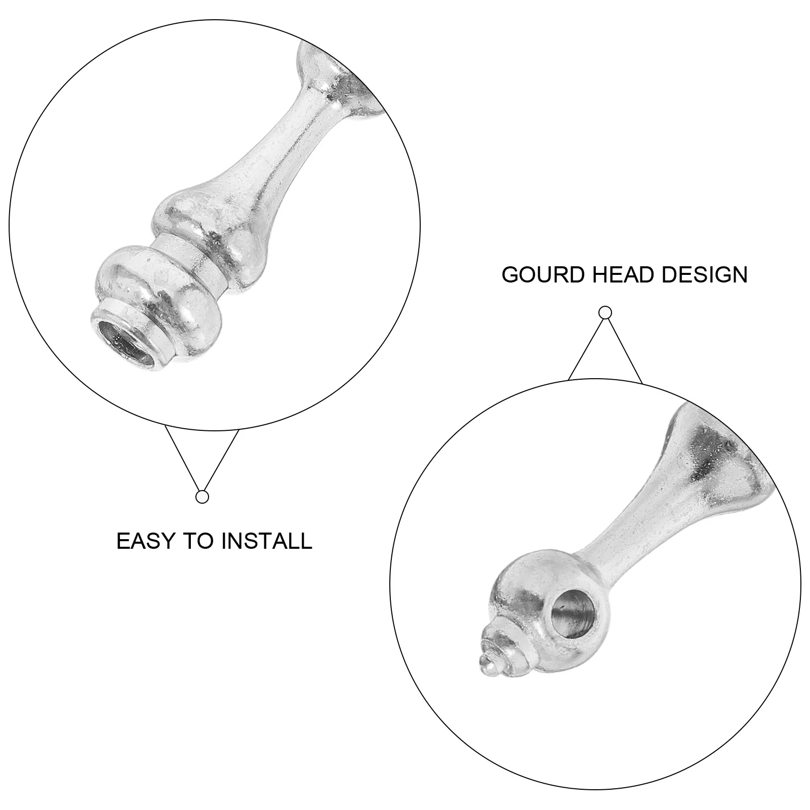

10 шт., аксессуары для забора, металлический разъем, торцевая крышка, стойка для шкафа, стеклянные перила, кронштейн, шпиндель, цинковый сплав, золотой, многофункциональный