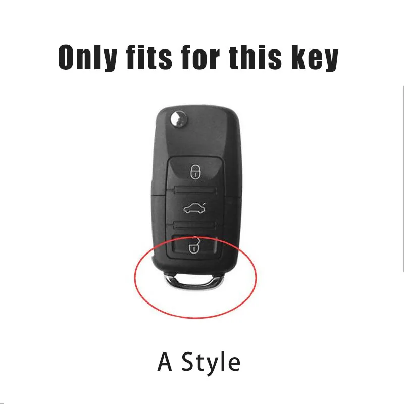 ABS Carbon Fiber Car Key Case Cover Shell Fob For VW Golf Bora Jetta POLO GOLF Passat For Skoda Octavia A5 Fabia For SEAT Ibiza