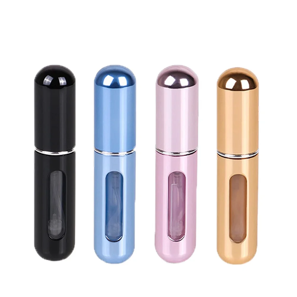 5ml Portable Mini Refillable Perfume Atomizer Bottle Refillable Perfume Spray Atomizer Bottom Refill Scent Pump Case Travel Tool