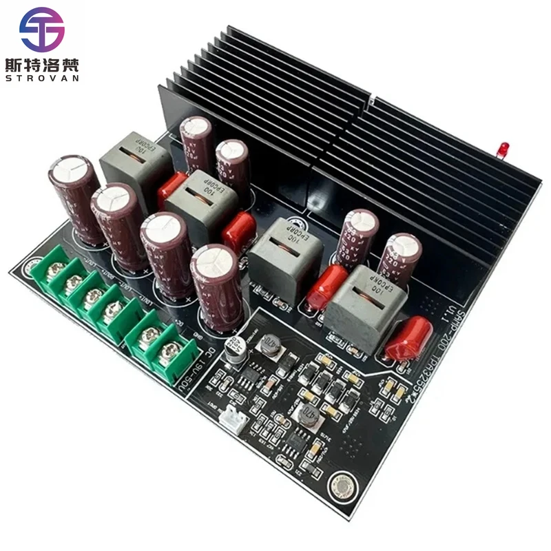 SAMP-200 Dual-Core HIFI Stereo Amplifier 600W+600W Class-D Power Amp Board Professional Home Metal Material
