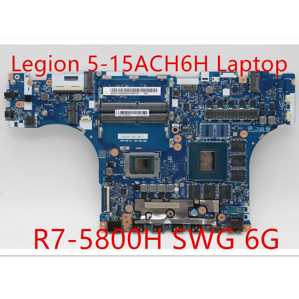 

NM-D562 For Lenovo Legion 5-15ACH6H Laptop Motherboard R7-5800H RTX3060 6G SWG 5B21C22564