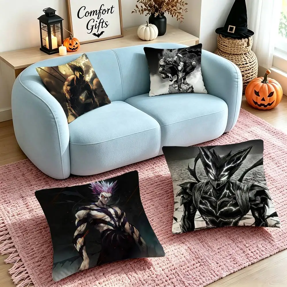 Anime O-One Punch Man Garou  Square Double-Sided printed Pillow Case Bedroom Bedside Pillow Sofa Cushion Cover