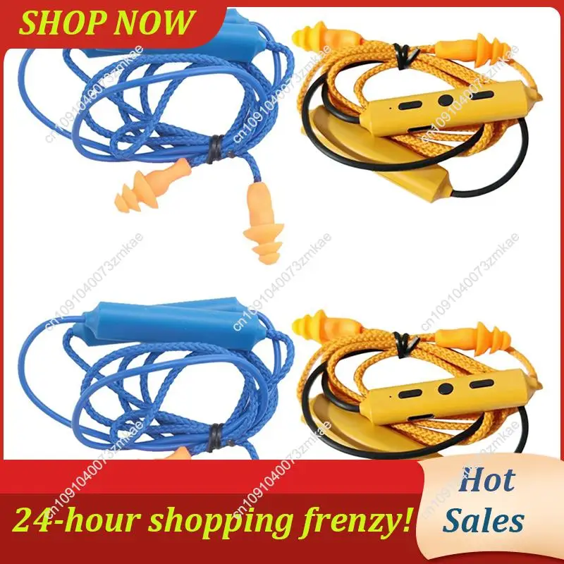 Daily Sale 4PCS Earphone Bluetooth Ear Plugs For Work,Hearing Protection, Noise Suppression,Construction Sites, Noisy Places
