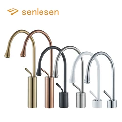 Modern Basin Faucet Bathroom Sink Faucets 360 Rotation Deck Mounted Bathroom Faucet Hot Cold Water Tap Crane For Kitchen Or Bath